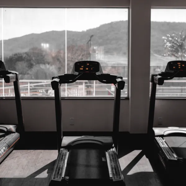 Cardiozone met loopbanden en crosstrainers